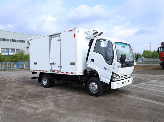 QINGLING ISUZU KV100 100P Kühlfahrzeug für Lebensmittel Fleisch Fisch Transport NKR Gefrierschrank 5 Tonnen THERMO KING RV380 Kühlung