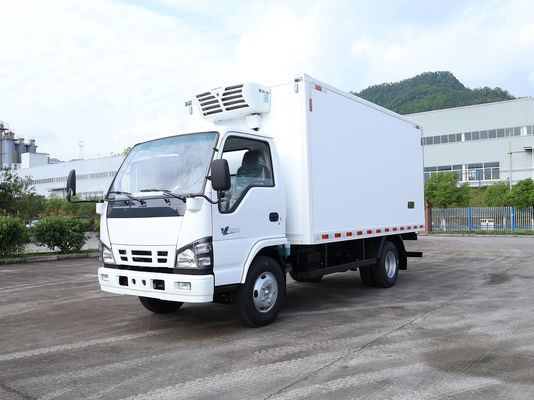 QINGLING ISUZU KV100 100P Kühlfahrzeug für Lebensmittel Fleisch Fisch Transport NKR Gefrierschrank 5 Tonnen THERMO KING RV380 Kühlung