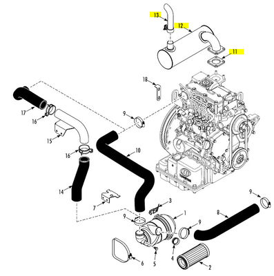 130983 3E71351G01 3E71352G01 Schalldämpfer für SP THERMO KING Kühlaggregat Verkauf (130983TKA /116173) Ersatzteile