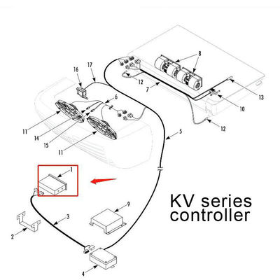 Original Controller Modell 1E46674GO4 Thermo King RV200