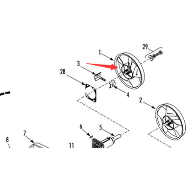 Modell 781307/781306 Thermo King T-880Pro Originalverdampferventilatorblatt, Farbe weiß/schwarz