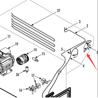 442823 Thermo King T-880Pro originaler Abtauklappenmotor