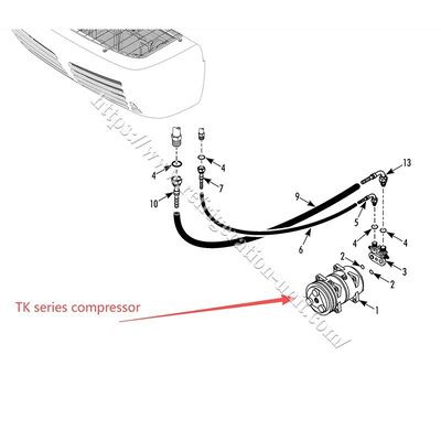 TK15 TK16 TK21 TK31 THERMO KING Originalkompressor ohne Öl im Inneren verfügbar für Luft Express für die Transportkühleinheit