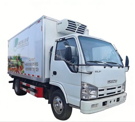 Isuzu 100p LKW-Fahrgestell der japanischen Marke mit 4,1 Meter langem Kühlkoffer mit THERMO KING-Kühleinheiten RV380V 4X2 Mini 3 Tonnen 2 Tonnen Tiefkühl-Kühlwagen